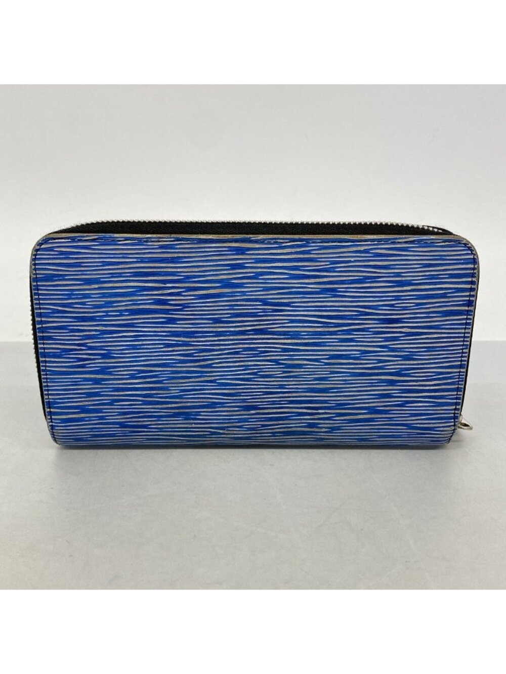 Louis Vuitton Wallet Epi Denim Zippy Blue Silver - Picture 9 of 9